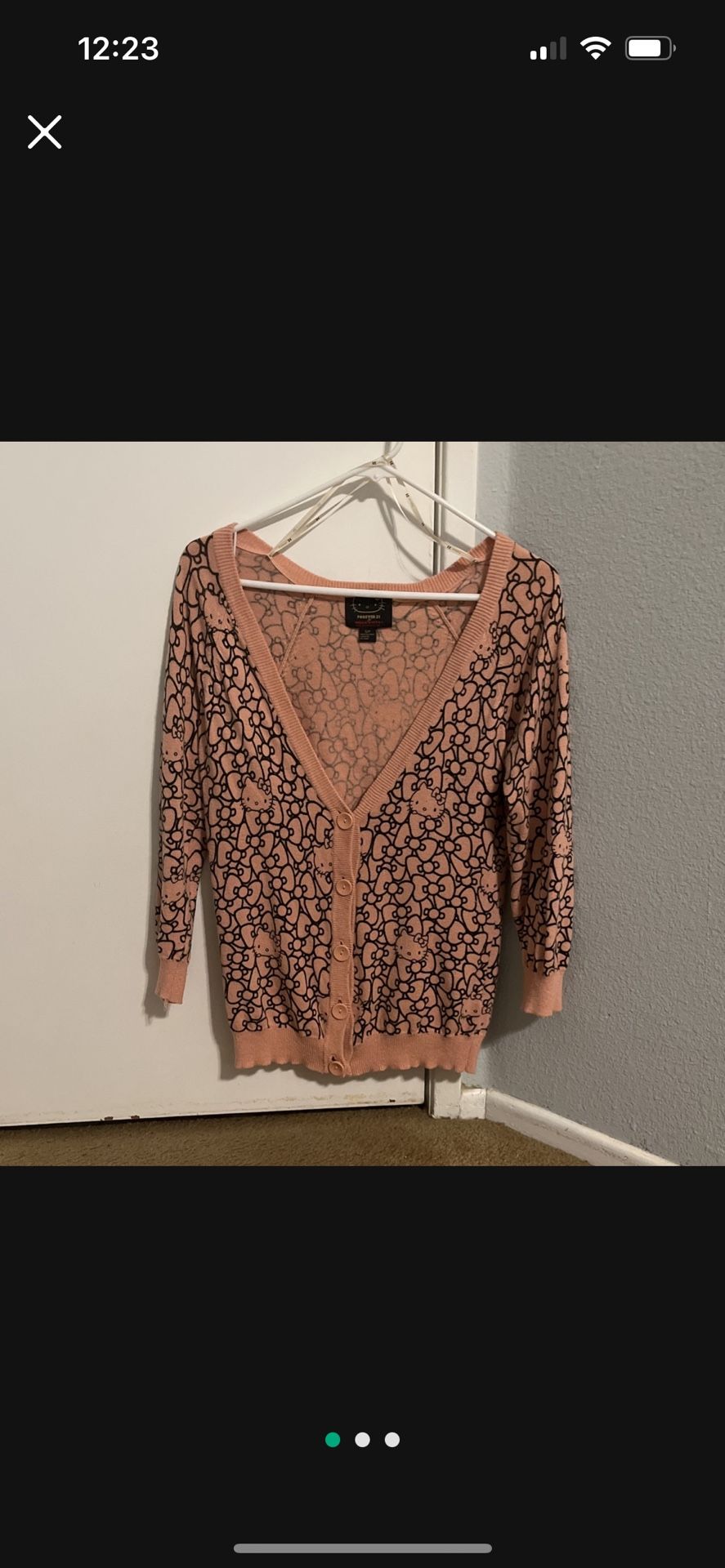 Hello Kitty Cardigan Size Small