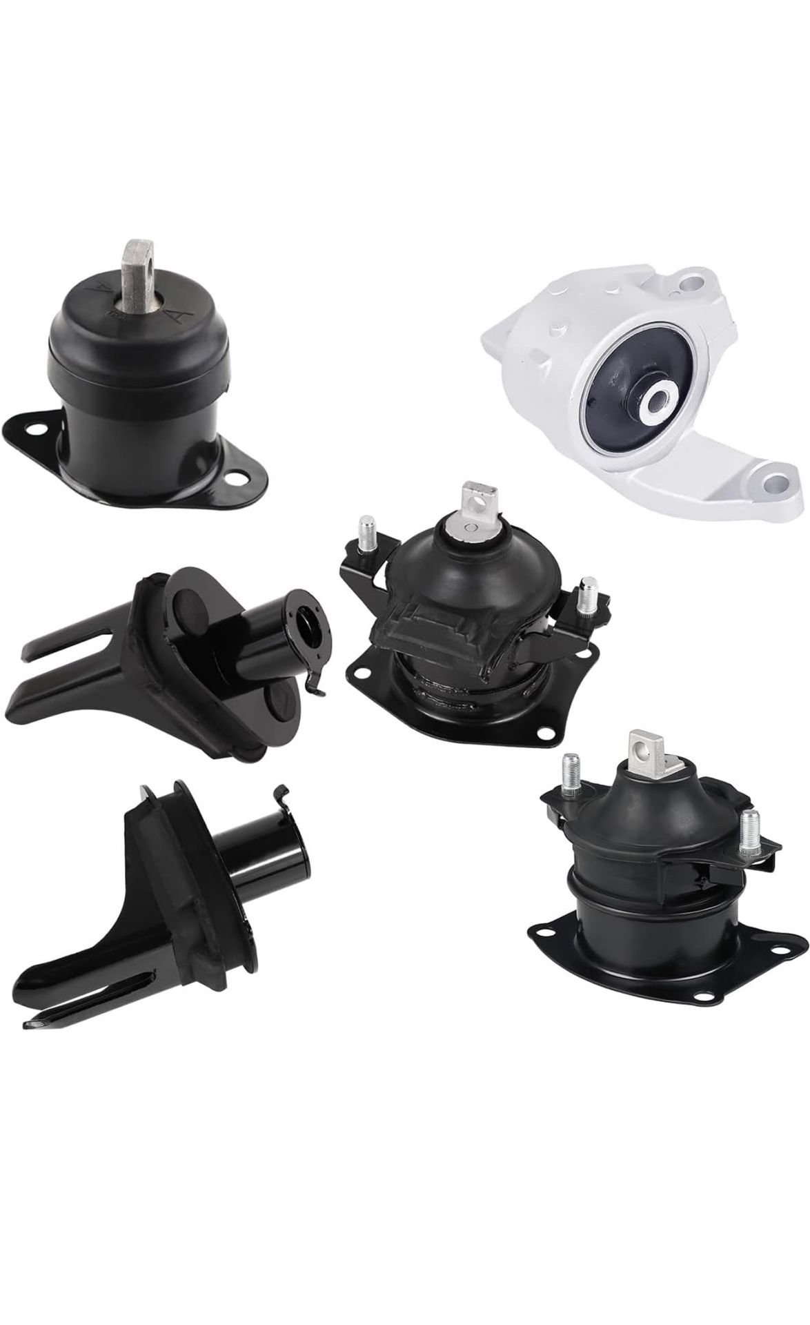 Set of 6 Engine Motor Mount & Transmission Mount Compatible with Acura TL 3.2L 3.5L 2007-2008 AUTO OEM: A4526HY, A4591, A65025, A4566, A4599, A65022