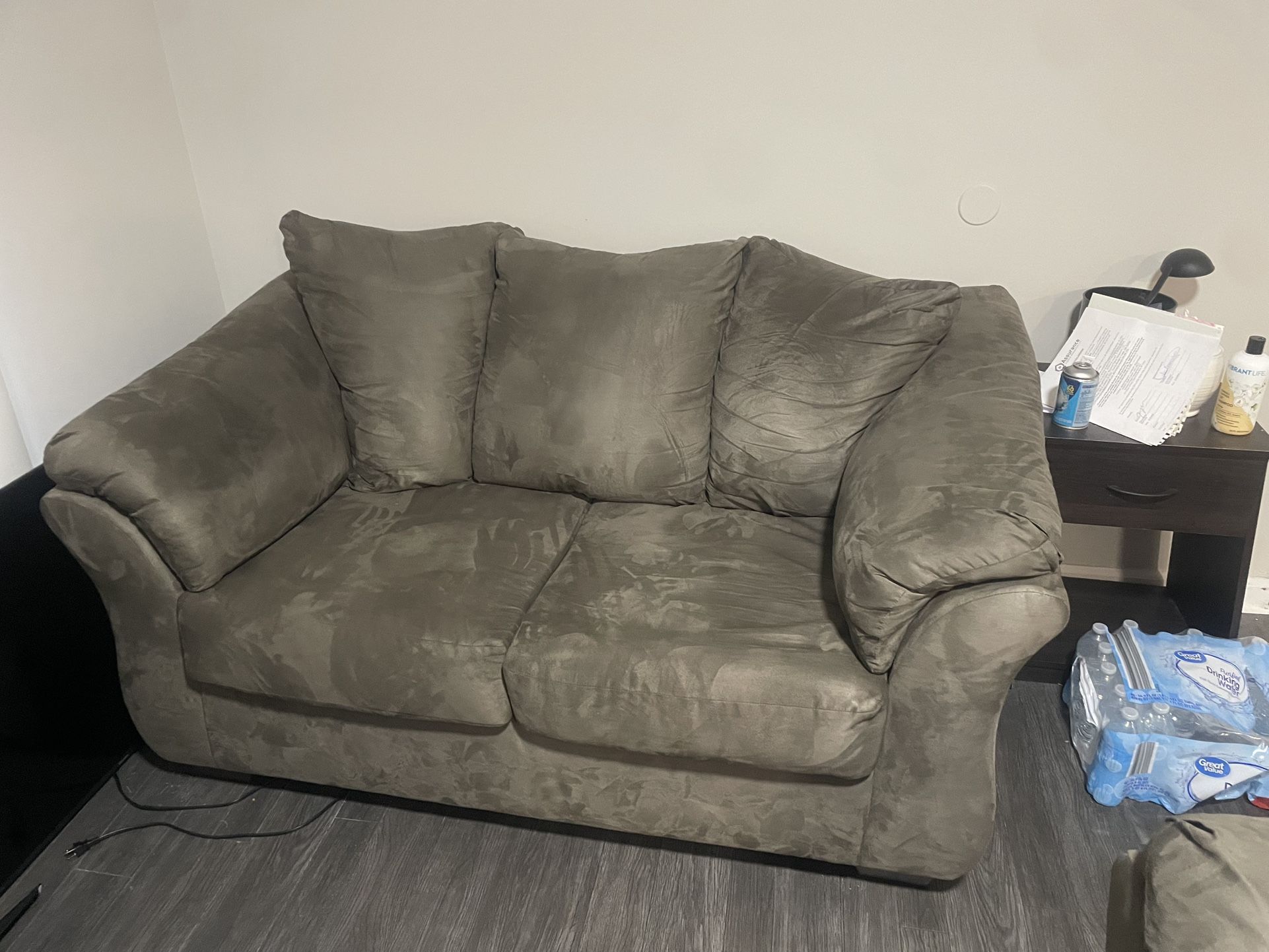 Gray Love Seat - Good Condition