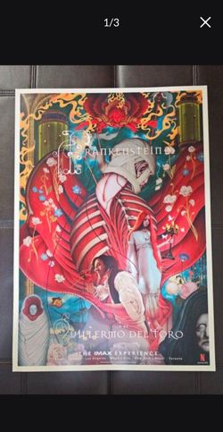 Guillermo del toro Imax frankenstein poster Art by James Jean