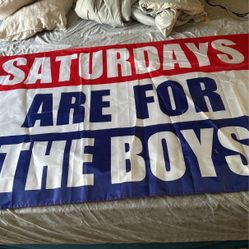 Saturdays Are For The Boys Flag 