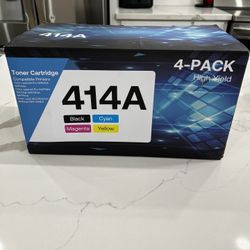 Printer Toner Cartridge, 4 Pack 