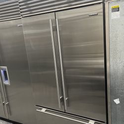 Subzero Built In French Door Stainless Steel Refrigerator 42” 