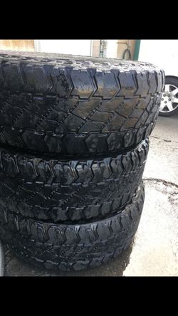 18” 4 used tires LT275/70R18 cooper