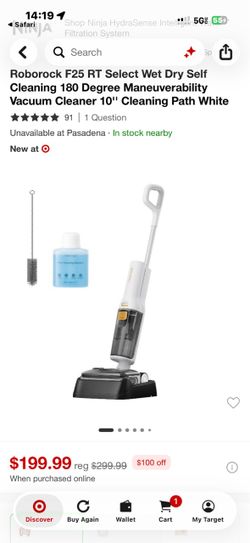 Roborock F25 RT select wet dry self cleaning 180 degree maneuverability vacuum