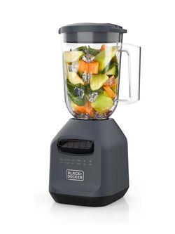BLACK DECKER Ice Crush Blender 56oz 7 Cup PerfectPour Plastic Jar Gray