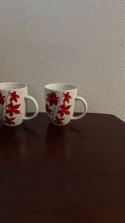 Convention area colony quality mugs, eight dollars for both