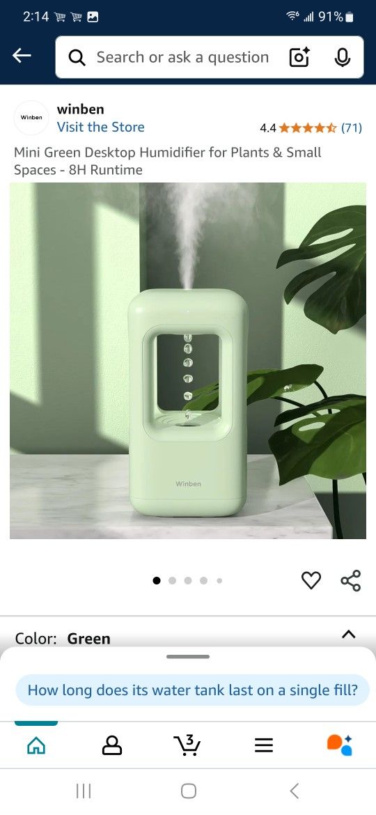 ANTI GRAVITY WATER DROP HUMIDIFIER