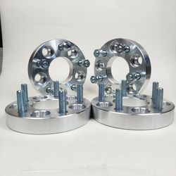 4Pcs 1inch 5x4.5" Wheel Spacer 12x1.5 studs