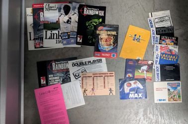 Video game mini systems with misc accessories and cords