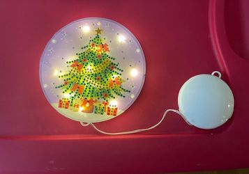 Two six Inch Light Up ( Batteries Included) Christmas Decorations