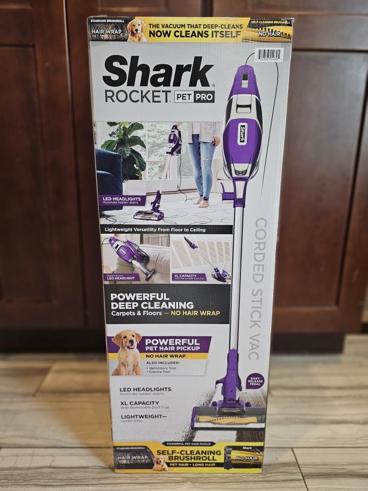 BRAND NEW Shark ZS350 Rocket Pet Pro Corded Stick Vac w/ Self-Cleaning Brushroll