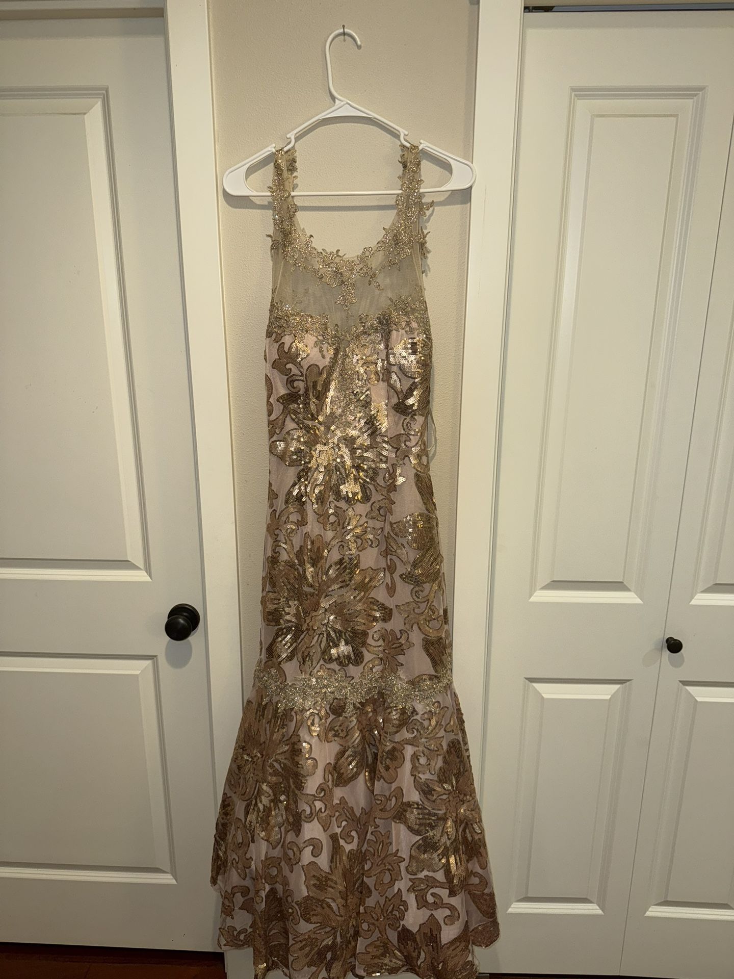 Gold Mermaid Style Dress