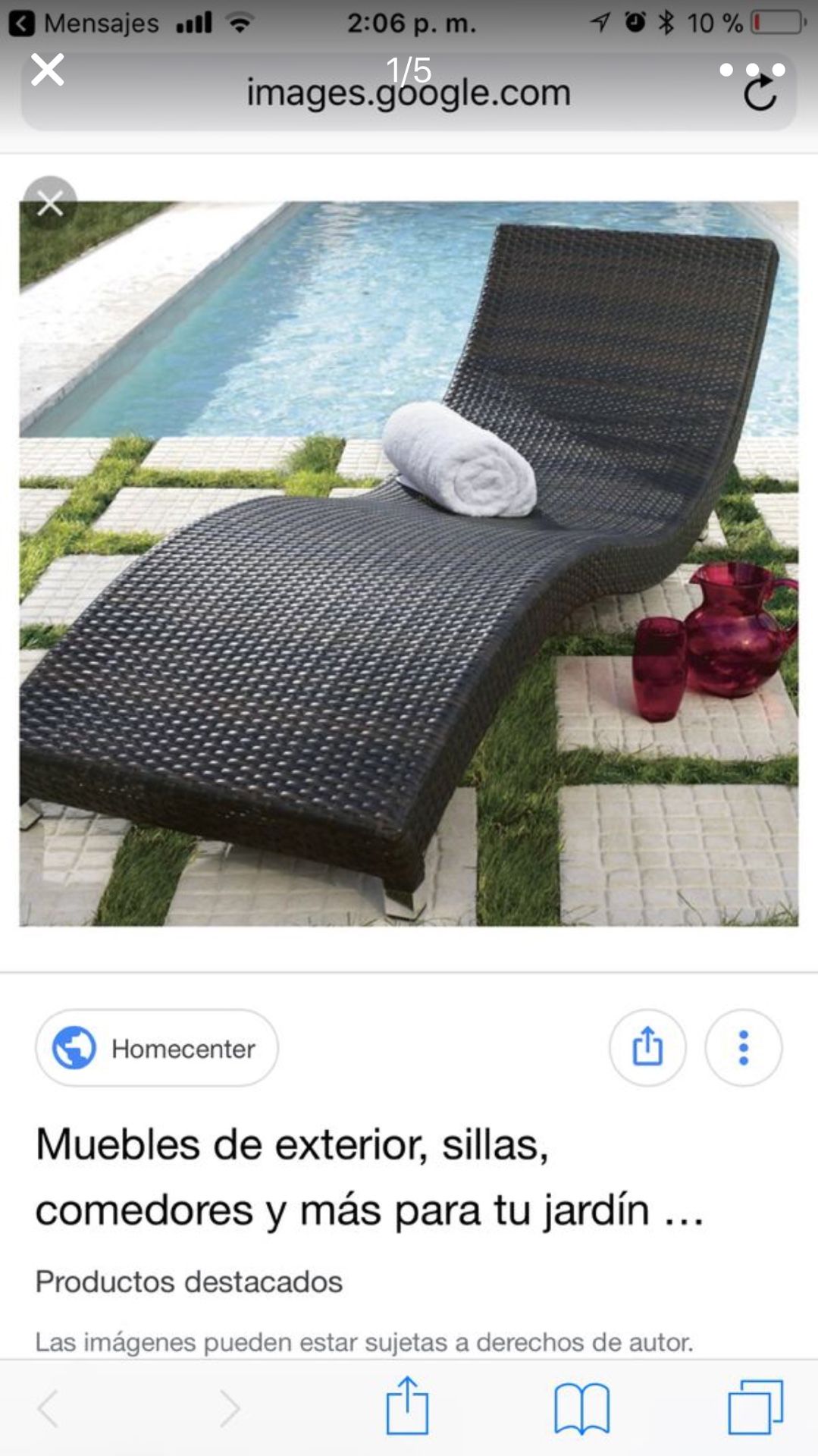 Silla asoleadora