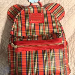 Disney Mickey Mouse Plaid Xmas Loungefly