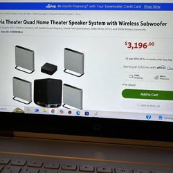 Sony Bravia Theater Quad Home Theater Speaker System with Wireless Sub