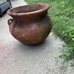 Large Terra Cotta Planter with Handles