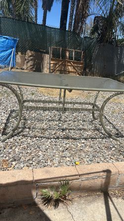Patio table.