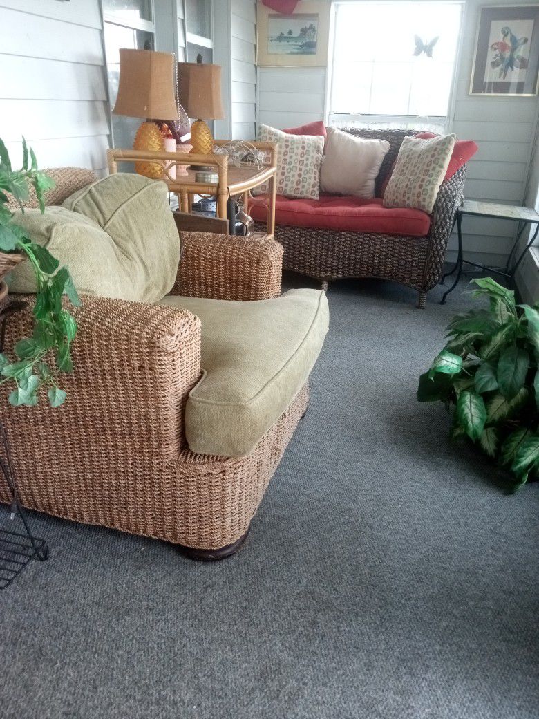 Love Seat and Large matching Chair