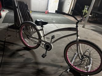 SKULLXBONES Women's Beach Cruiser - FLAT WHITE/PINK