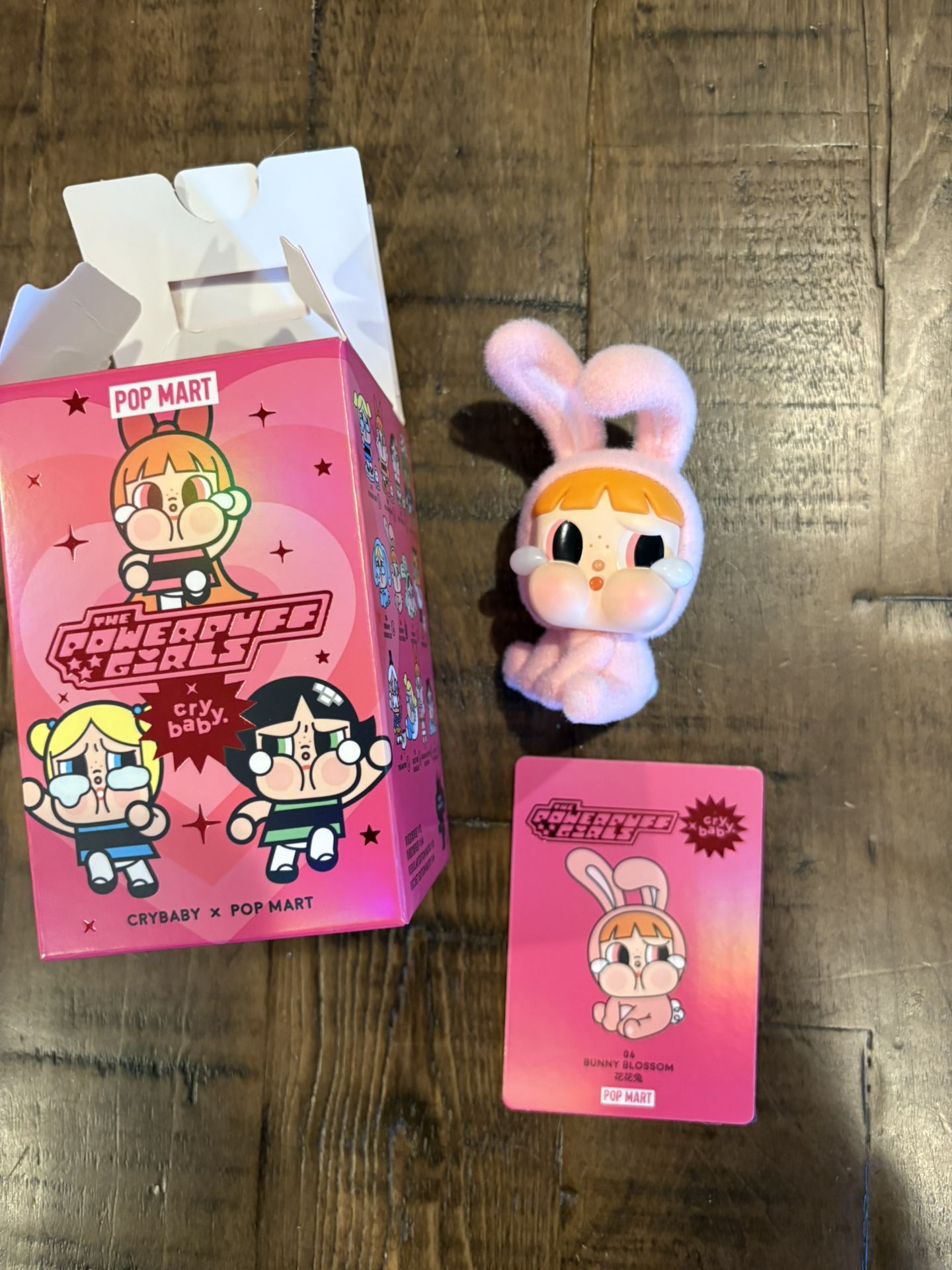 Pop Mart CRYBABY x Powerpuff Girls Series Bunny Blossom Figure