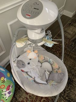 Fisher price baby swing and cradle