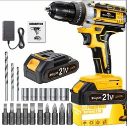 ShinyLink 21V Cordless Drill Driver Kit