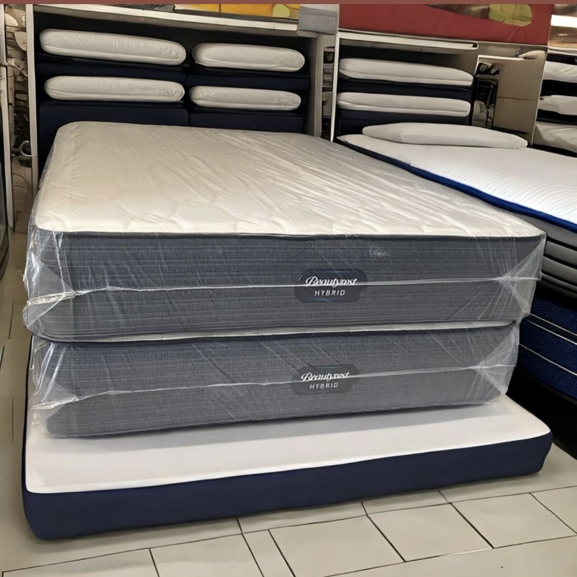 Queen Size Mattress BeautyRest Hybrid 12” inches Thick Firm New From Factory Delivery Same Day