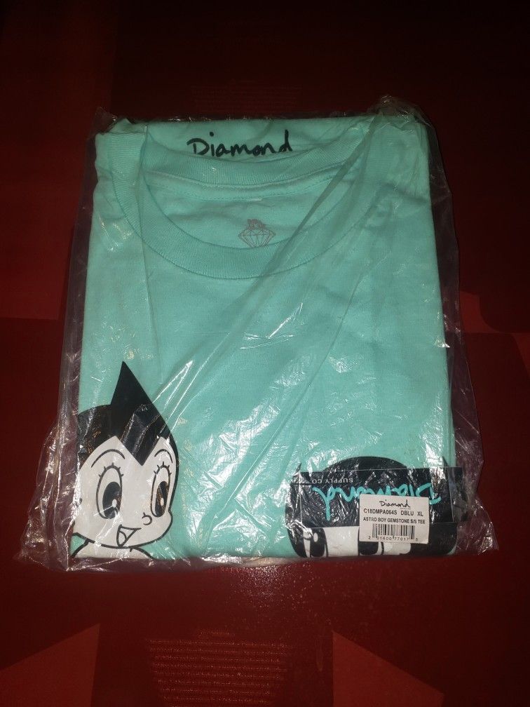 Diamond Supply Co Astro Boy Gemstone S/s Tee Daimond Blue Xlarge