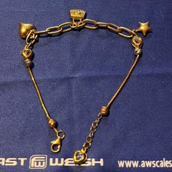 Gold Charm Bracelet
