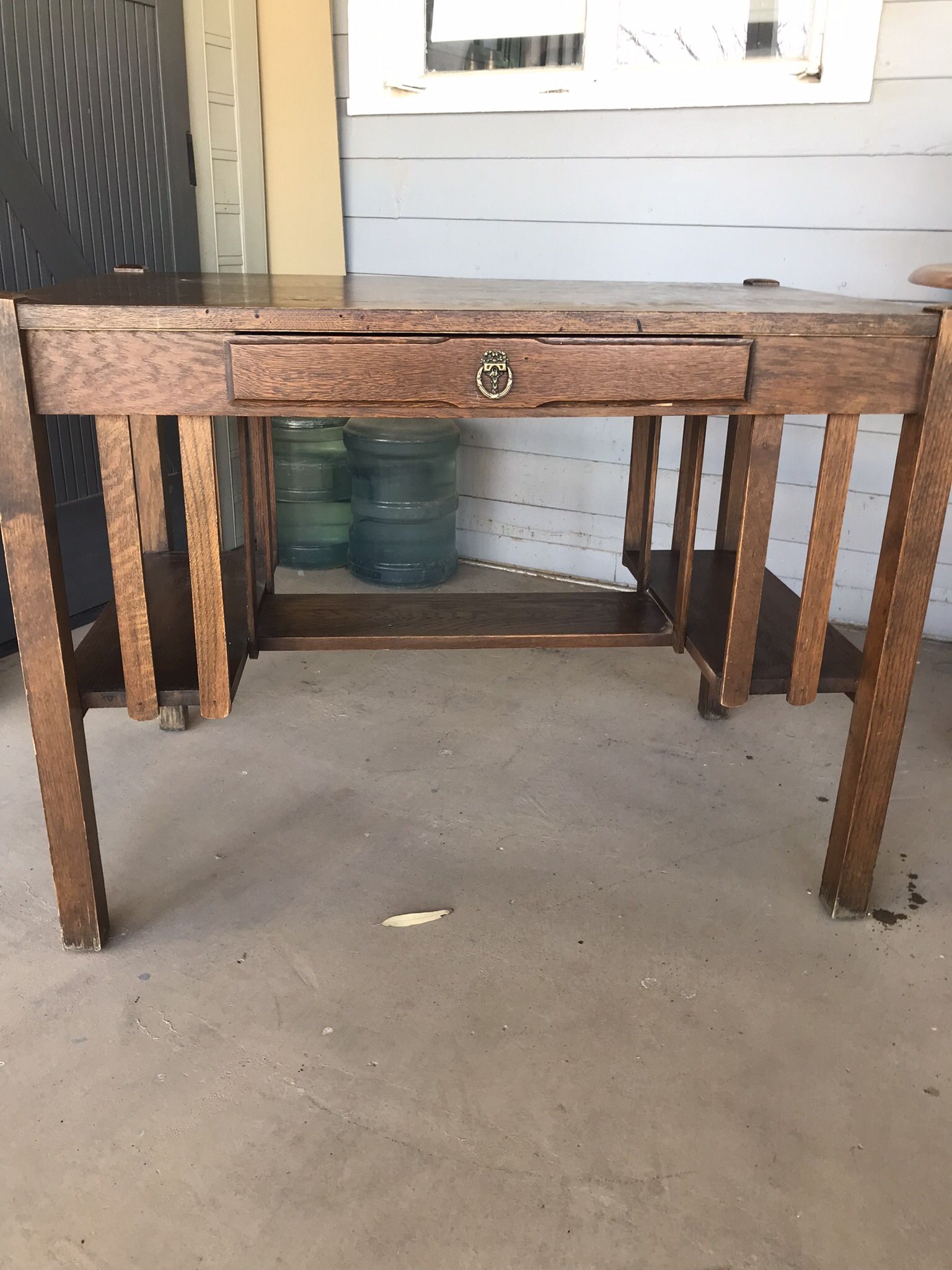 Old Desk With Mirror