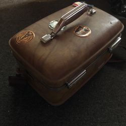 Vintage Train Case/Travel Bag