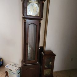 2 VINTAGE ITALIAN GRANDFATHER CLOCKS both For $450