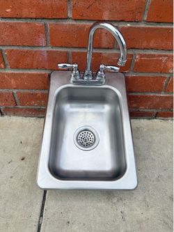 Hand sink drop in stainless steel 13” x 19”