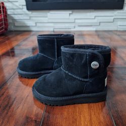 UGG Toddler Size 9 Black Suede Bootie T Jona Boots.