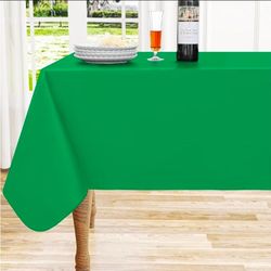 Rectangle Vinyl Waterproof Tablecloth with Flannel Backed
Spillproof Wipe Clean Table Cloth, Plastic Flannel Backing for Dining, Buffet Parties Picnic