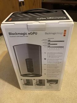 Blackmagic Design eGPU Radeon Pro 580 - Thunderbolt 3 (RX580 8GB)