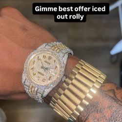 Iced Out Gold Bussdown Rolex