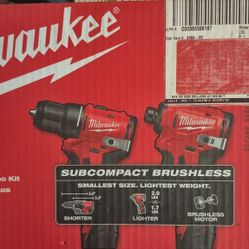 M 12 SUB COMPACT BRUSHLESS 2 TOOL COMBO KIT