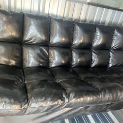 Real Leather Futon Perfect Condition 