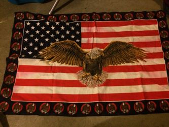 70's American Eagle cloth poster