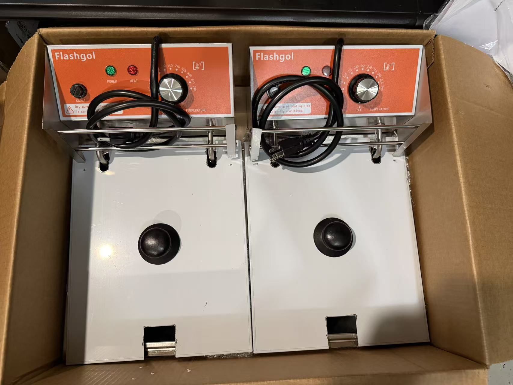 🔥🔥New Commercial Deep Fryer with Basket 6-12L Capacity Adjustable Temperature and Timer Stainles