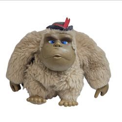 Vintage 1980s Plastic Face Gorilla Plush 5" Top Hat Circus Toy Dan Dee? Dakin?
