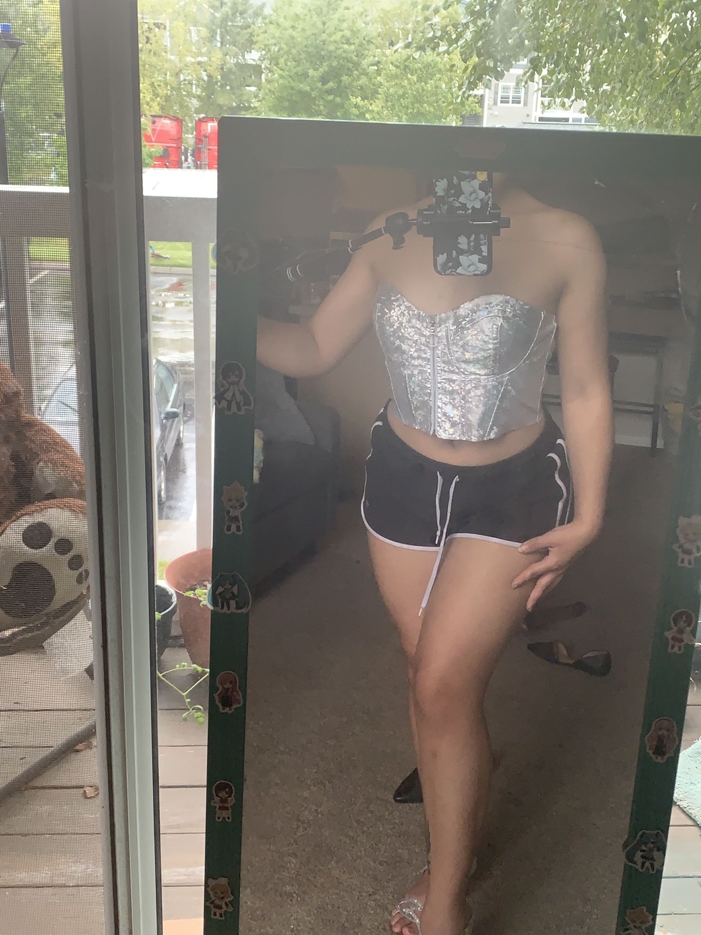 Womens Holographic Tube Top