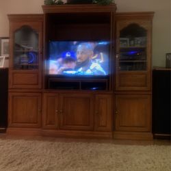 Wooden Wall Unit For Living Room 3 Sections