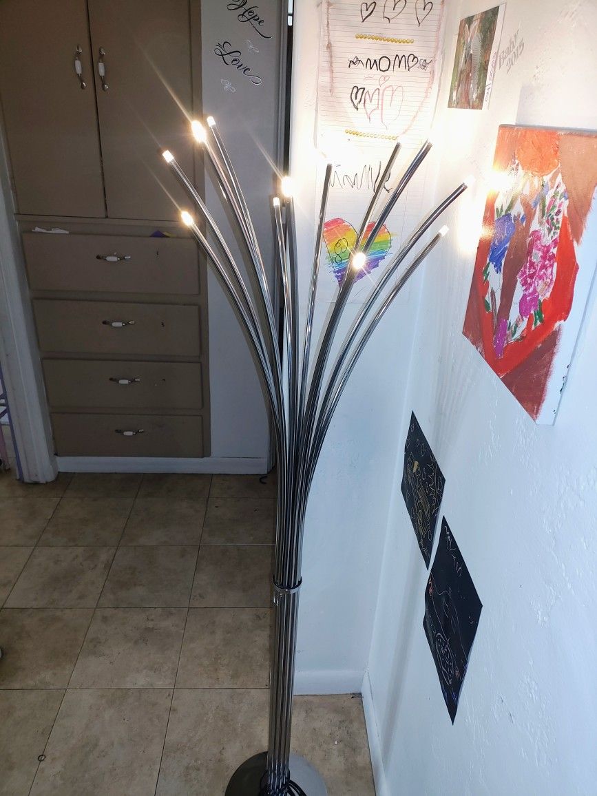 Chrome LED Touch Lamp