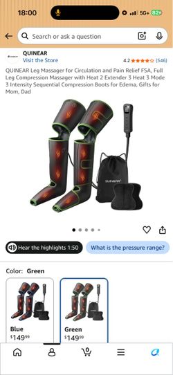 Quinear leg massager