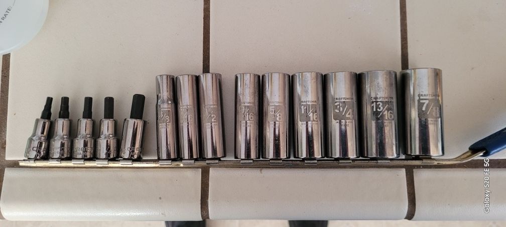 Brand New Craftamam 3/8 Deep Socketts