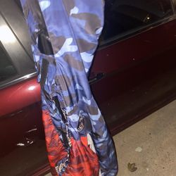 Bape x PSG long down jacket 