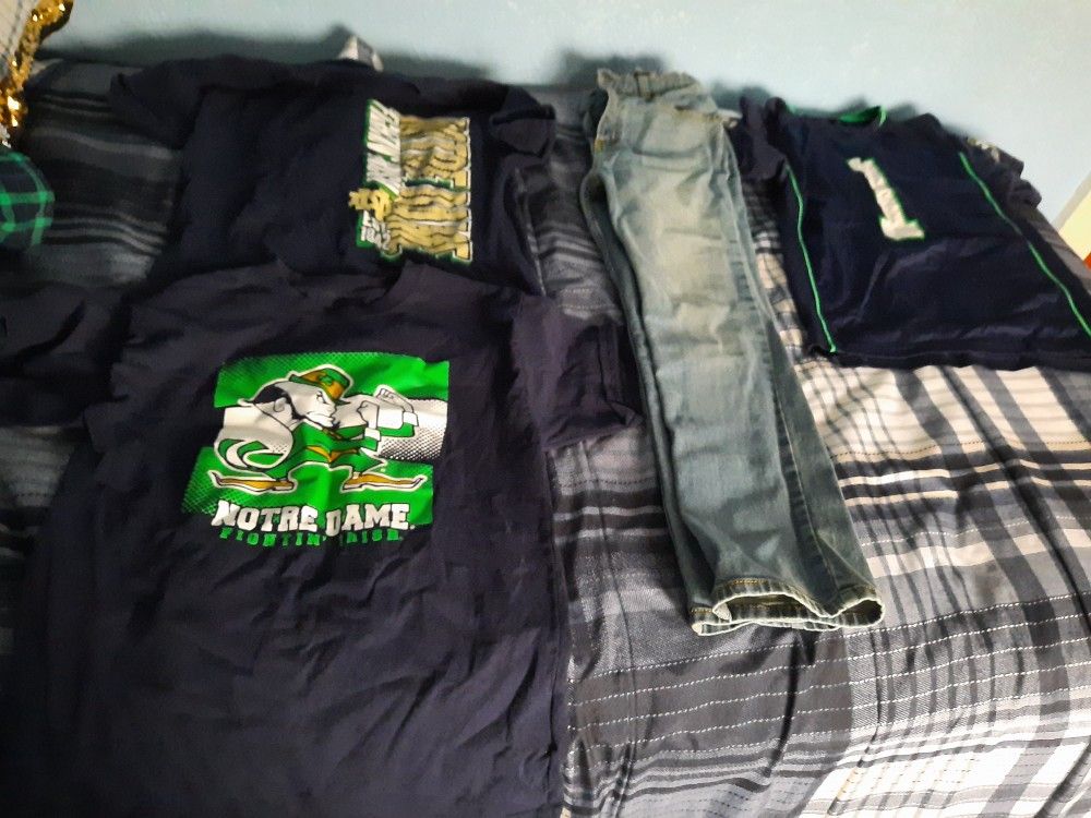 Boys size 12 jeans and shirts